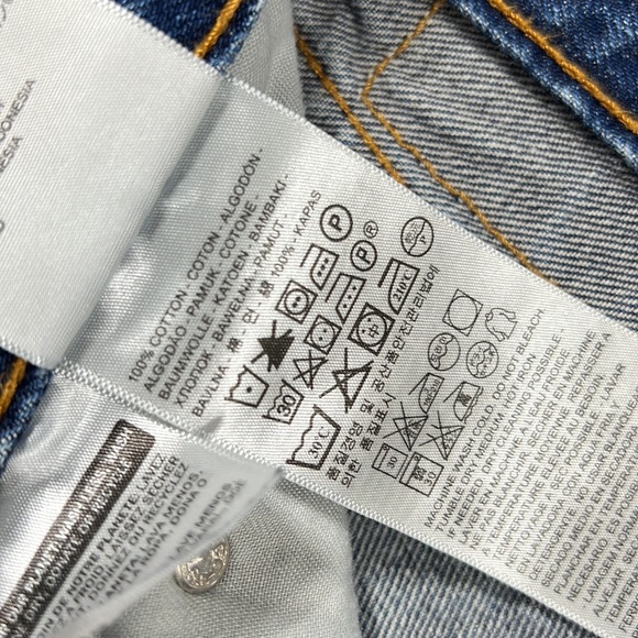 Levi’s 559 Denim Blue Jeans Relaxed Fit Straight Leg Zip Fly 36 x 30 - Picture 13 of 14